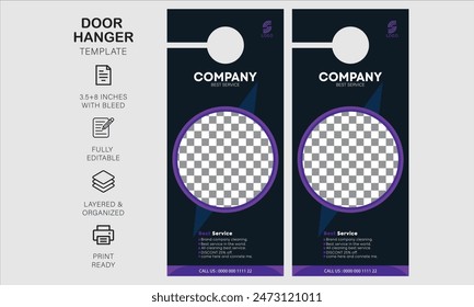 door hanger design template for your business