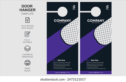 door hanger design template for your business