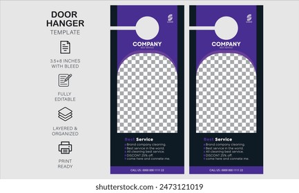 door hanger design template for your business