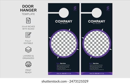 door hanger design template for your business