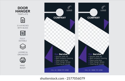 Door hanger design template for your business or company