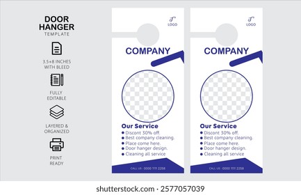 door hanger design template for your business