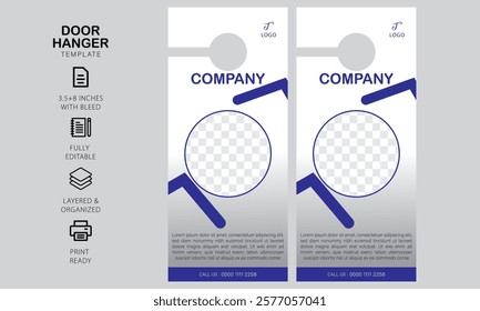 door hanger design template for your business