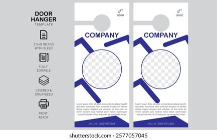 door hanger design template for your business