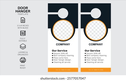 door hanger design template for your business