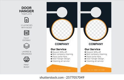 door hanger design template for your business