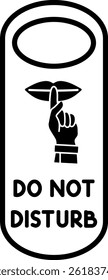 door hanger do not disturb hotel privacy door sign doorknob sign door tag 9421