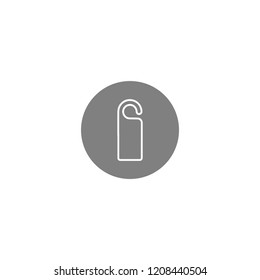 Door hanger flat icon design