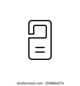 Door Hanger, Hotel Icon, Designed For Web And App. Simple Icon For Your Project