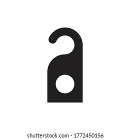 Door hanger icon design isolated on white background. vector illustration