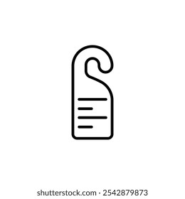 Door hanger icon. filled and line stroke icons