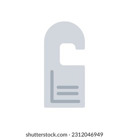 door hanger icon flat style vector