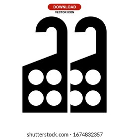 door hanger icon or logo isolated sign symbol vector illustration - high quality black style vector icons
