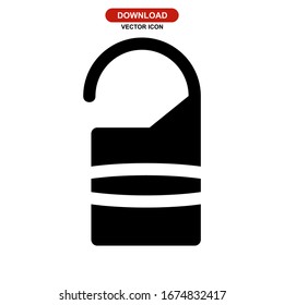 door hanger icon or logo isolated sign symbol vector illustration - high quality black style vector icons

