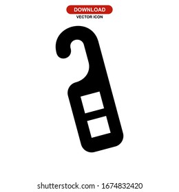 door hanger icon or logo isolated sign symbol vector illustration - high quality black style vector icons
