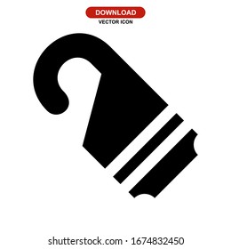 door hanger icon or logo isolated sign symbol vector illustration - high quality black style vector icons
