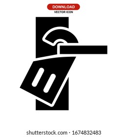 door hanger icon or logo isolated sign symbol vector illustration - high quality black style vector icons
