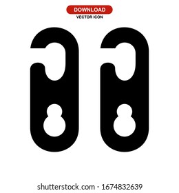 door hanger icon or logo isolated sign symbol vector illustration - high quality black style vector icons

