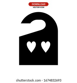 door hanger icon or logo isolated sign symbol vector illustration - high quality black style vector icons
