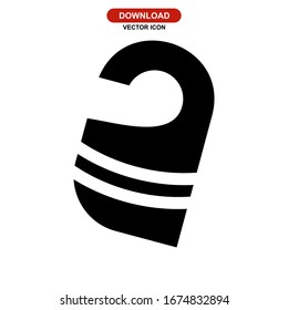 door hanger icon or logo isolated sign symbol vector illustration - high quality black style vector icons
