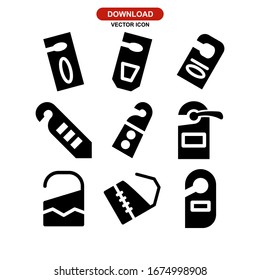 door hanger icon or logo isolated sign symbol vector illustration - Collection of high quality black style vector icons
