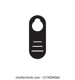Door hanger icon on a white background. vector illustration design.