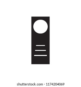 Door hanger icon on a white background. vector illustration design.