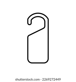 icono del colgador de puertas, vector de servicio, ilustración del colgador