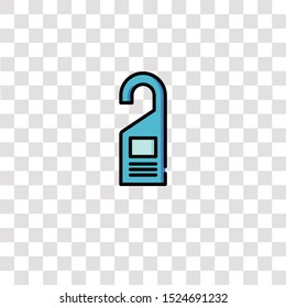 door hanger icon sign and symbol. door hanger color icon for website design and mobile app development. Simple Element from travel collection for mobile concept and web apps icon.