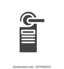 Door hanger icon Simple thin line flat symbol