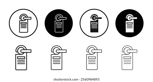 Door hanger icon Symbol mark in filled style