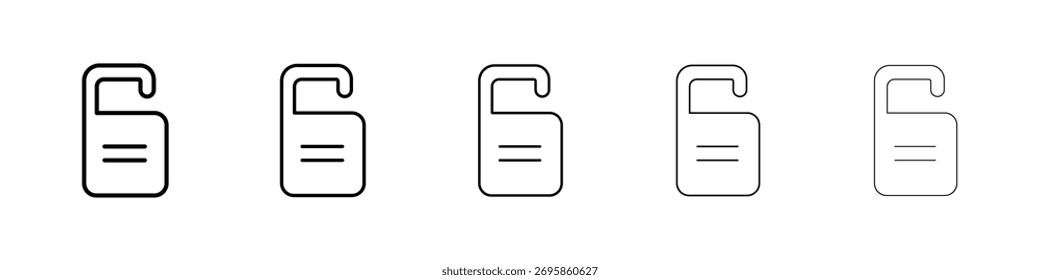 Ícone de cabide de porta Ilustração de arte vetorial