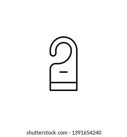 door hanger icon vector illustration