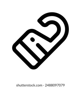 Türhänger-Symbol. Vektorgrafik-Linie-Symbol für Ihre Website, Handy, Präsentation und Logo-Design.