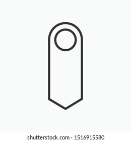 
Door Hanger Icon - Vector, Sign and Symbol in Line Art Style for Design, Presentation, Website or Apps Elements.