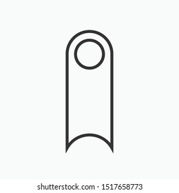 Door Hanger Icon - Vector, Sign and Symbol in LIne Art Style for Design, Presentation, Website or Apps Elements.