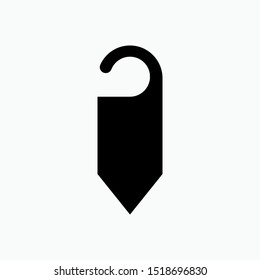 
Door Hanger Icon - Vector, Sign and Symbol Presented in Glyph Style for Design, Presentation, Website or Apps Elements.