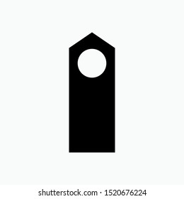 
Door Hanger Icon - Vector, Sign and Symbol Presented in Glyph Style for Design, Presentation, Website or Apps Elements.