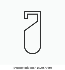 Door Hanger Icon - Vector, Sign and Symbol Presented in Line Art Style for Design, Presentation, Website or Apps Elements.