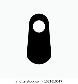 Door Hanger Icon - Vector, Sign and Symbol Presented in Glyph Style for Design, Presentation, Website or Apps Elements.