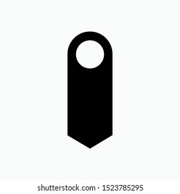 Door Hanger Icon - Vector, Sign and Symbol Presented in Glyph Style for Design, Presentation, Website or Apps Elements.