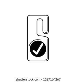 door hanger illustration vacation travel icon line image design