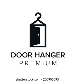 door hanger logo icon vector template