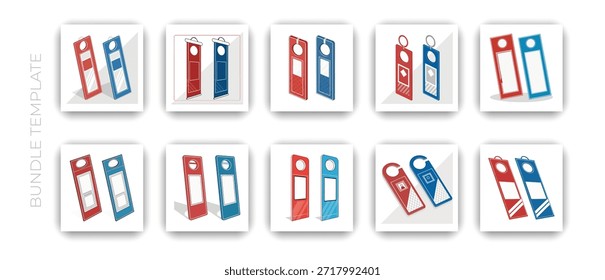 Conjunto de Modelos de Montagem de Maçaneta de Porta