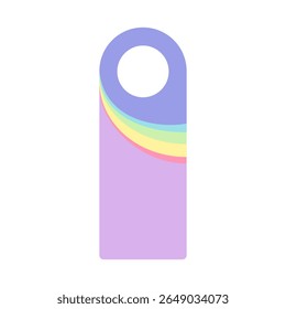 Cintre de porte aux couleurs violettes et arc-en-ciel avec espace vide en Image vectorielle