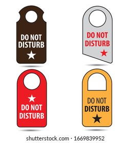 Door hanger sign. Nice vector graphics for hotels, homes or offices etc.