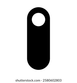 Door hanger silhouette. Vector image