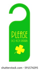 door hanger with St. Patricks Day design
