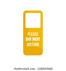 Door hanger tag icon. Flat illustration of door hanger tag vector icon for web design