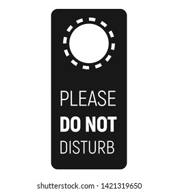 Door hanger tag icon. Simple illustration of door hanger tag vector icon for web design isolated on white background